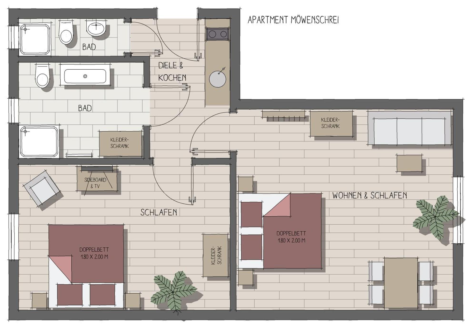 Apartmenthaus Moewenschrei Инзел Поел Екстериор снимка