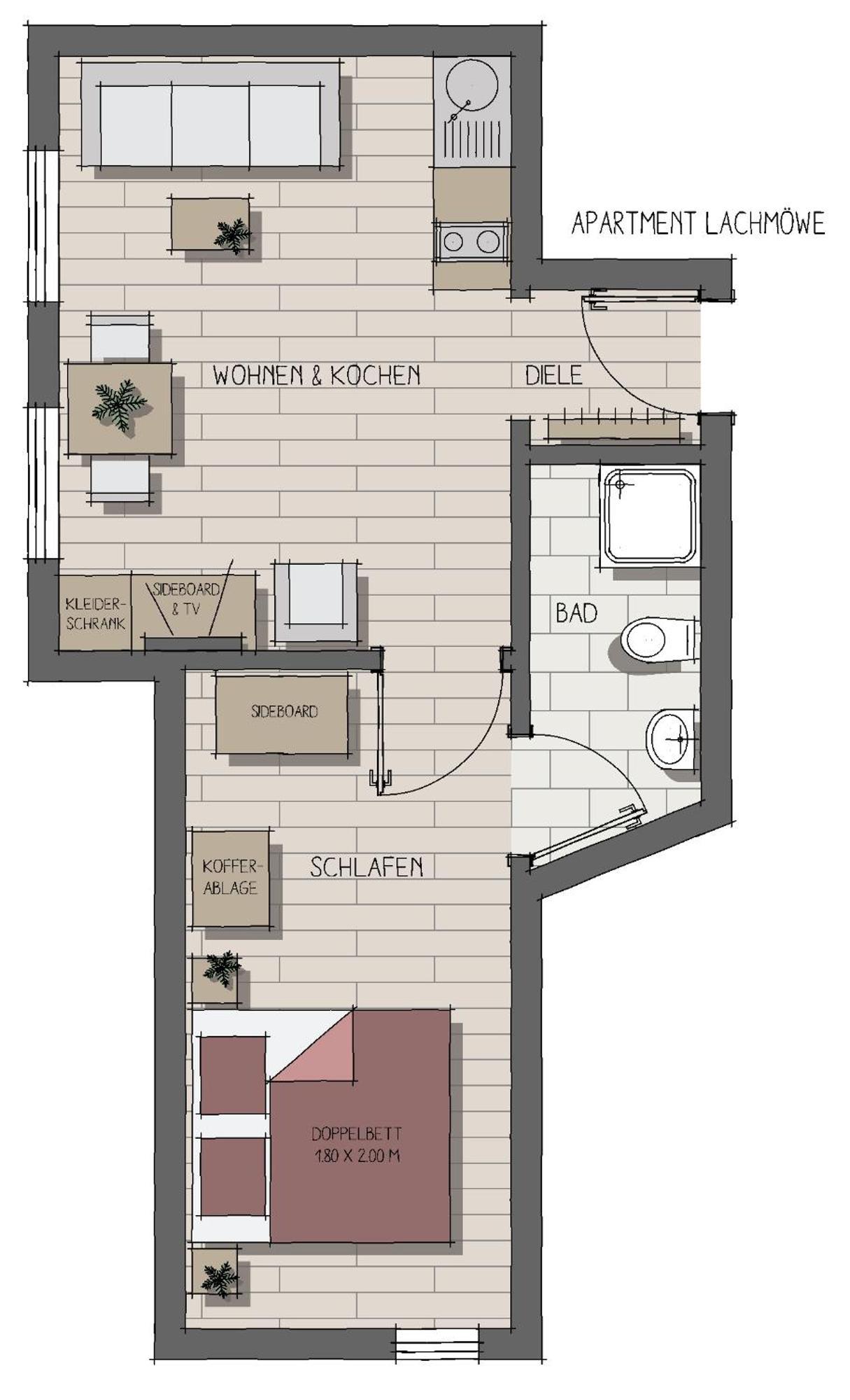Apartmenthaus Moewenschrei Инзел Поел Екстериор снимка
