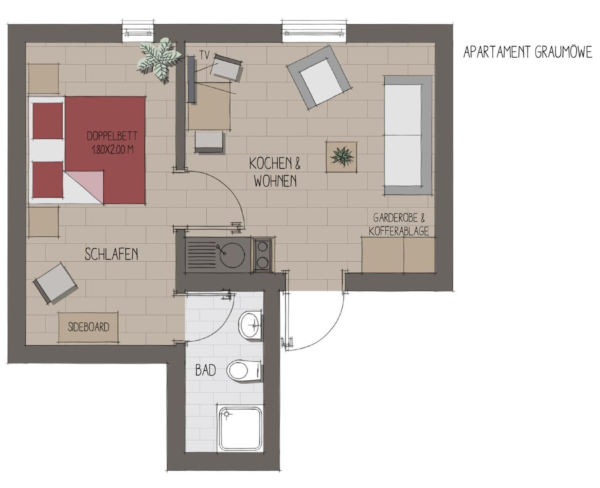 Apartmenthaus Moewenschrei Инзел Поел Екстериор снимка